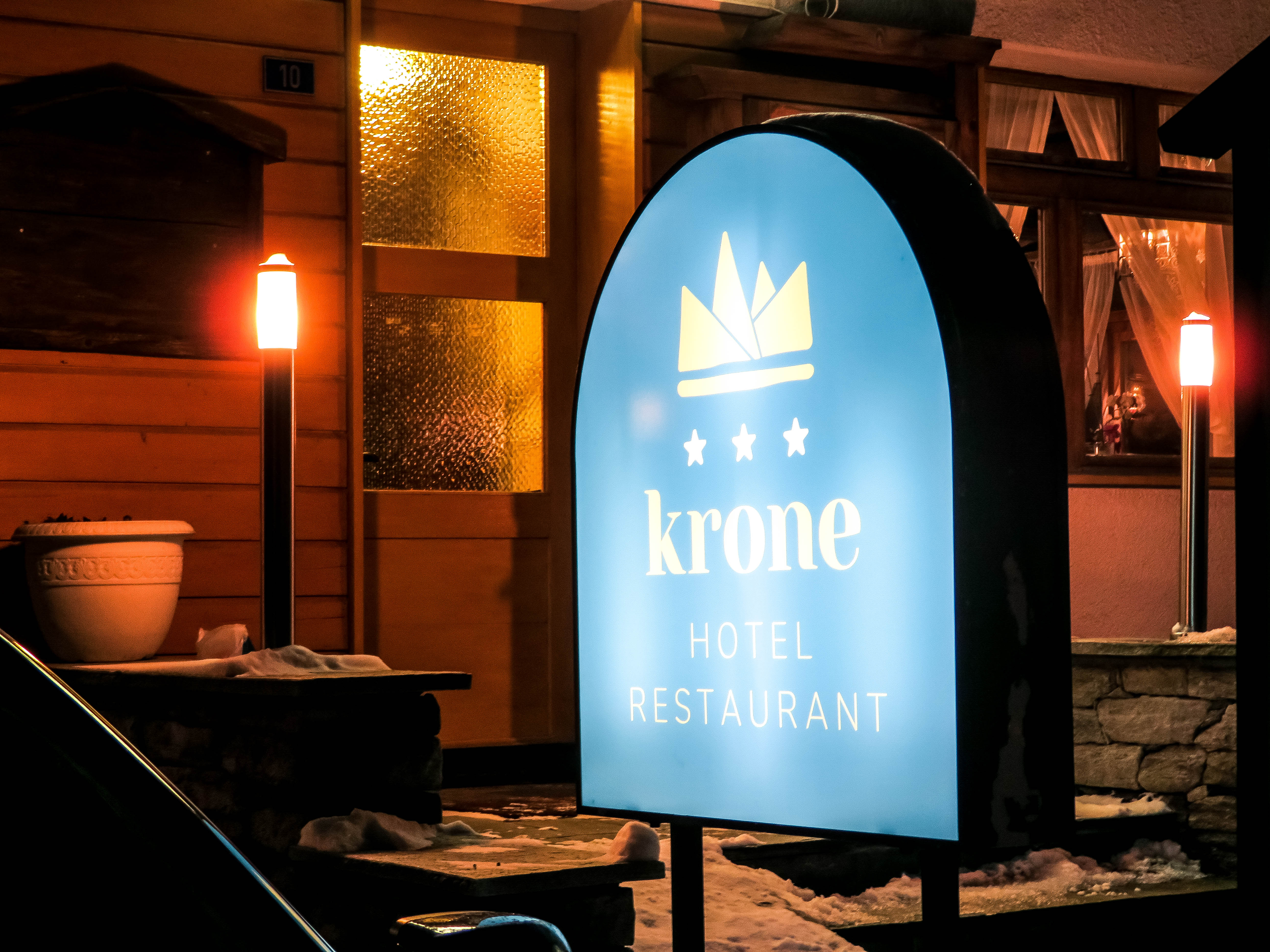 Krone Restauranteingang